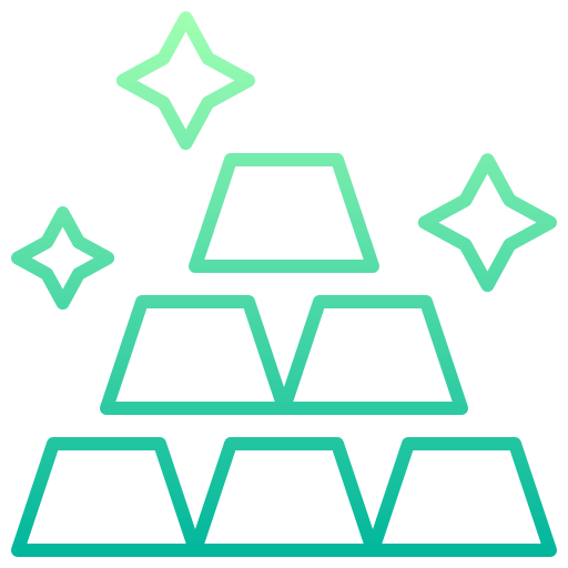 lingots d'or Icône gratuit