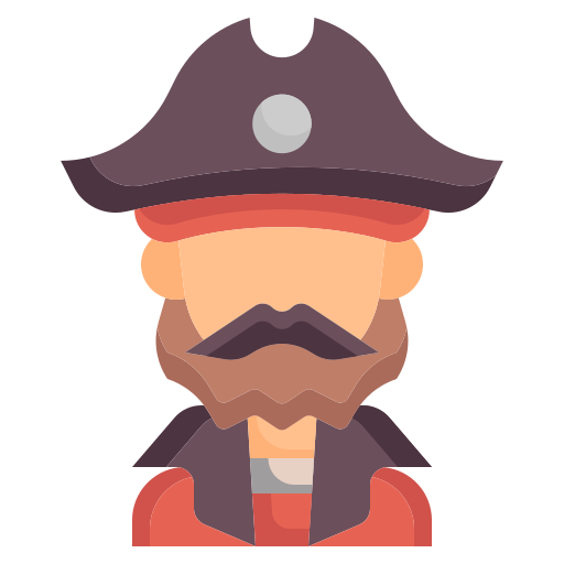 capitán pirata icono gratis