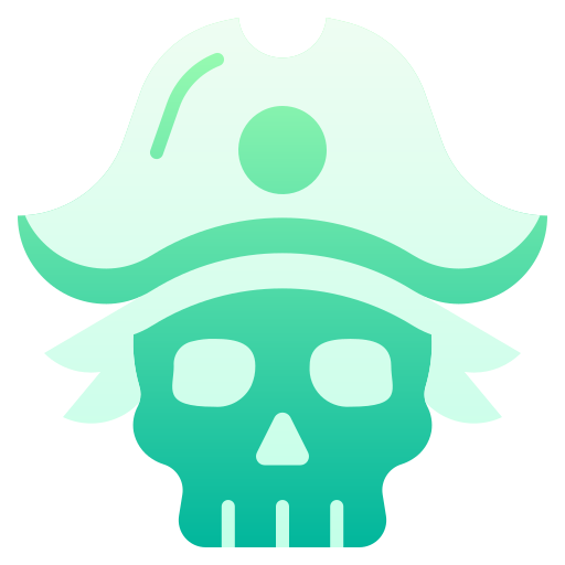Пиратский череп бесплатно иконка