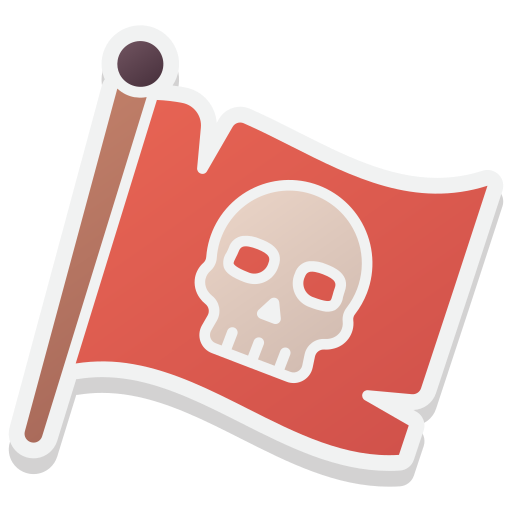 bandera pirata icono gratis