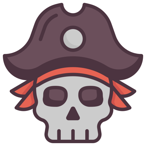 crâne de pirate Icône gratuit