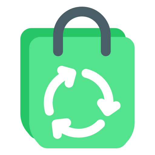 bolsa de reciclaje icono gratis