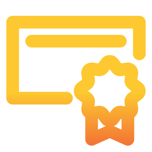 certificado icono gratis