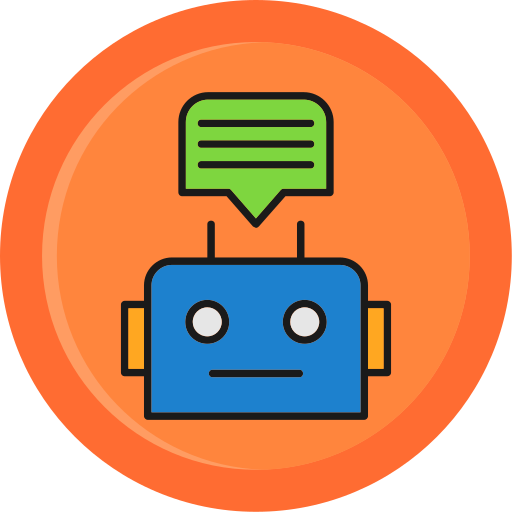 robot conversacional icono gratis