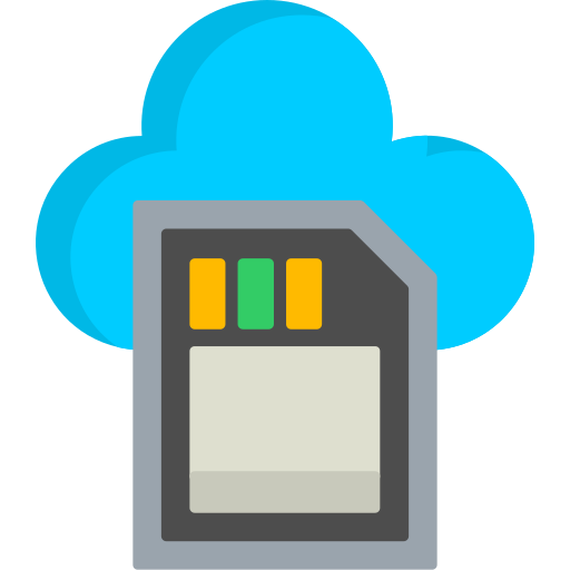 almacenamiento en la nube icono gratis