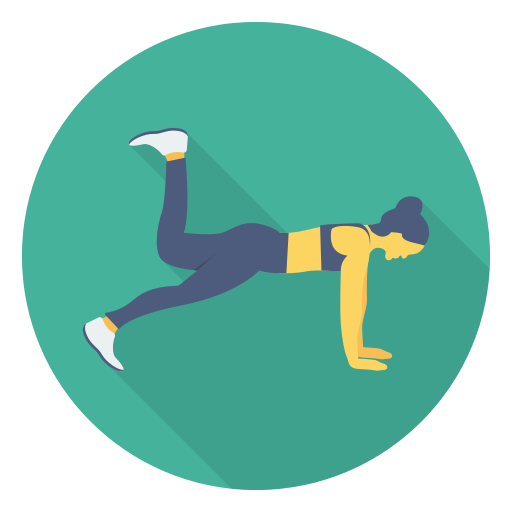 Flexiones icono gratis