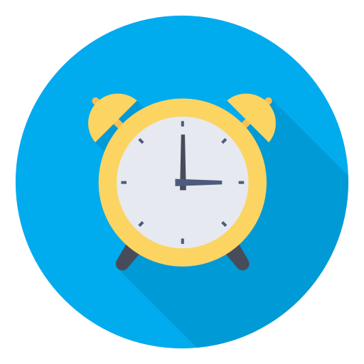 Alarm clock - Free time and date icons