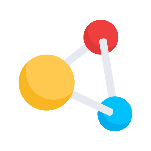 Molecule Dinosoft Flat icon