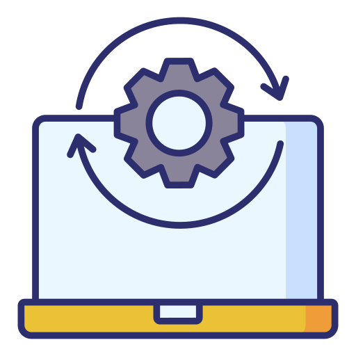 proceso de datos icono gratis