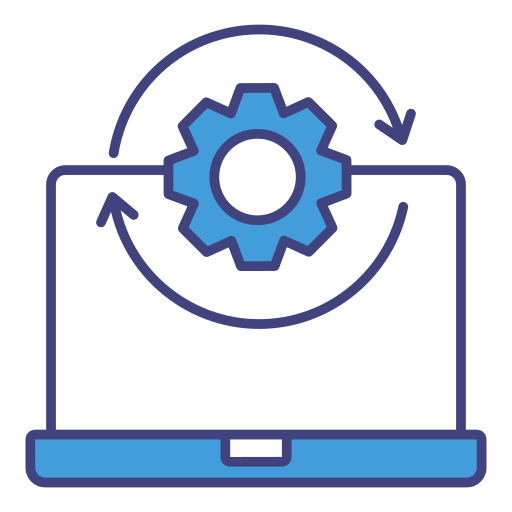 proceso de datos icono gratis