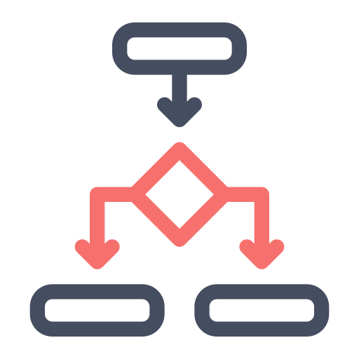 diagrama de flujo icono gratis