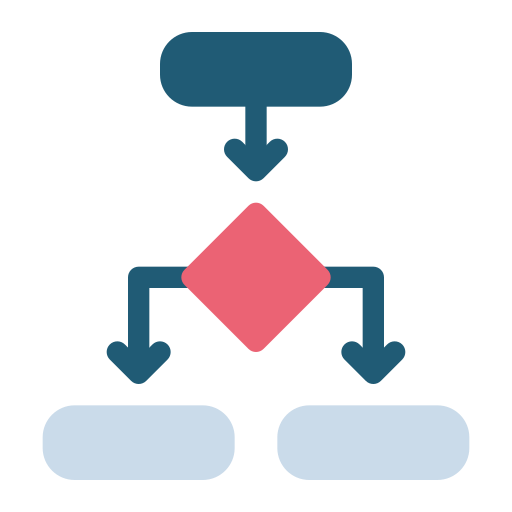 diagrama de flujo icono gratis