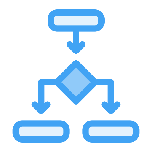 diagrama de flujo icono gratis