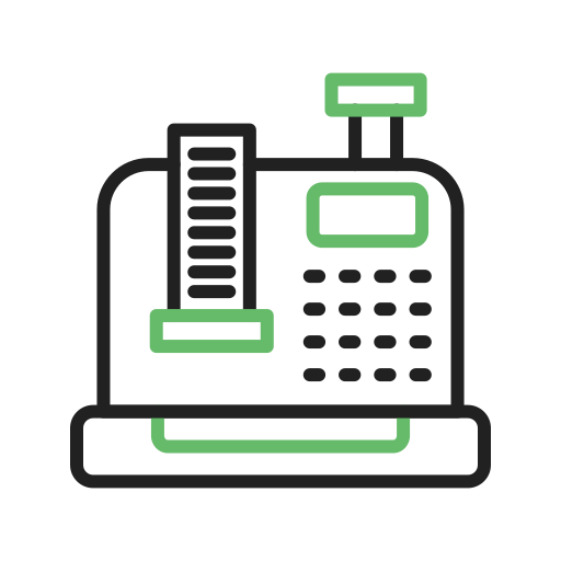 caja registradora icono gratis