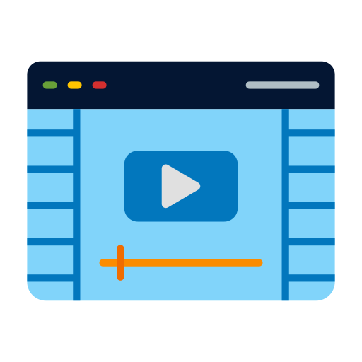 marketing de vídeo icono gratis