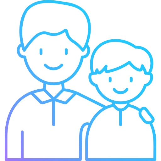 familia de acogida icono gratis