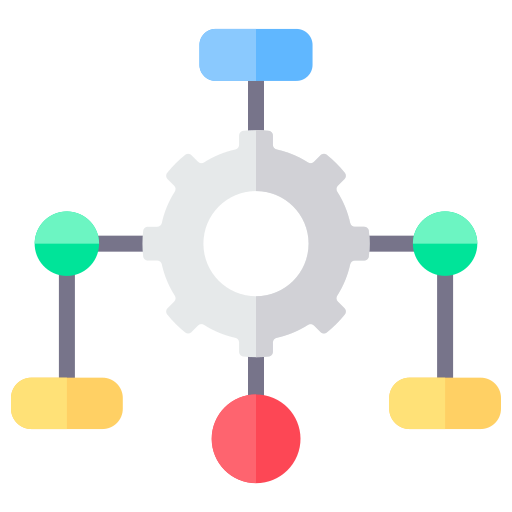 diagrama de flujo icono gratis