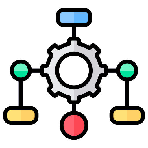 diagrama de flujo icono gratis