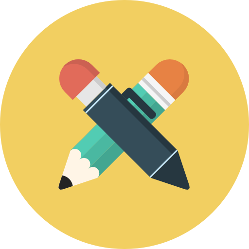 Pencil Pixel Perfect Flat icon