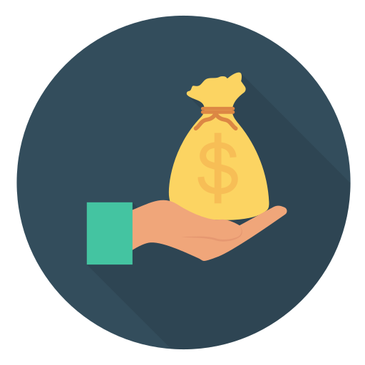 Bolsa de dinero icono gratis