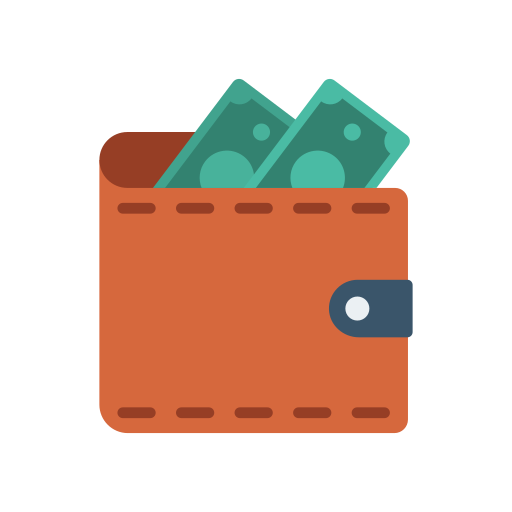 Wallet Dinosoft Flat icon