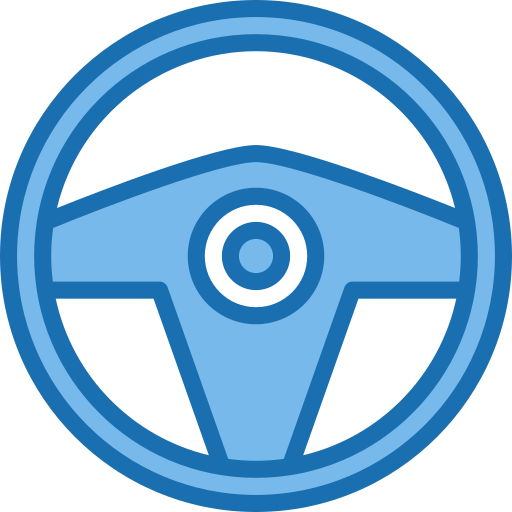 Steering wheel - Free transport icons