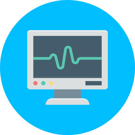 máquina de ecg icono gratis