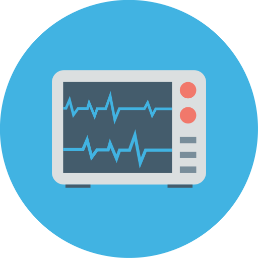 máquina de ecg icono gratis