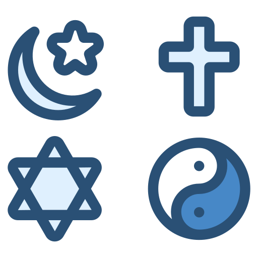 símbolos religiosos icono gratis