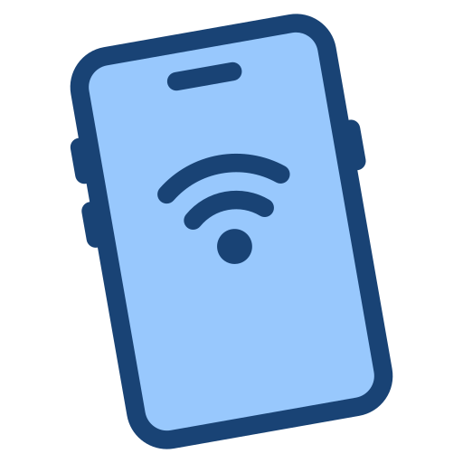 wifi del teléfono inteligente icono gratis