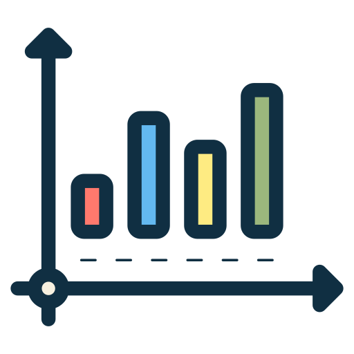 gráfico de barras icono gratis