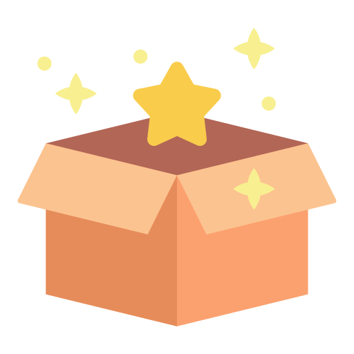 caja sorpresa icono gratis