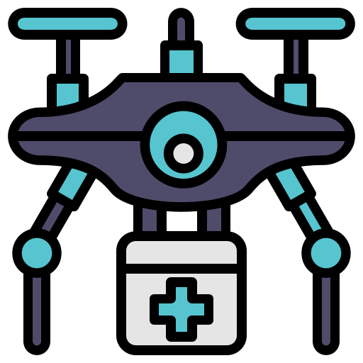 dron médico icono gratis