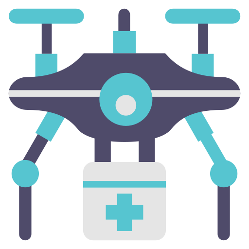 dron médico icono gratis