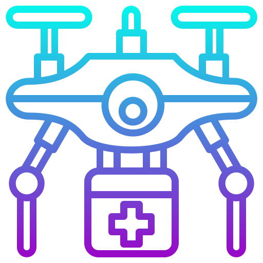 dron médico icono gratis