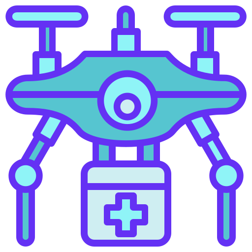 dron médico icono gratis