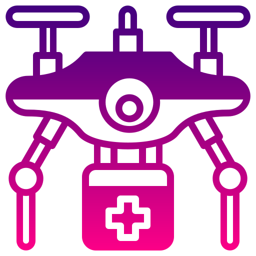 dron médico icono gratis