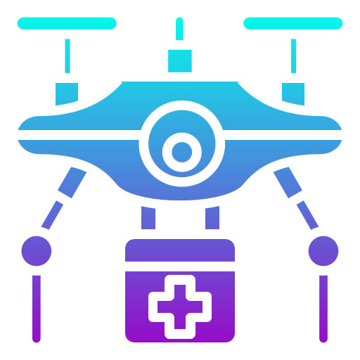 dron médico icono gratis