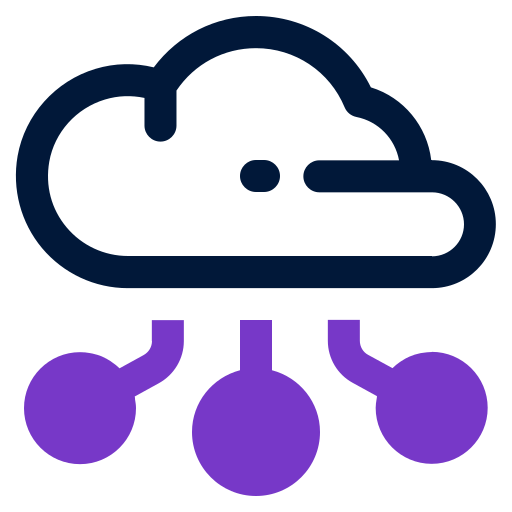 computación en la nube icono gratis