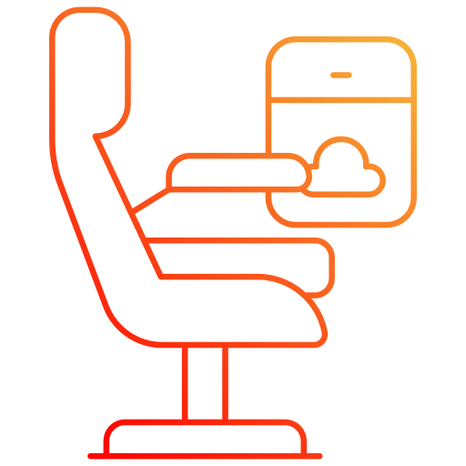 asiento de avión icono gratis