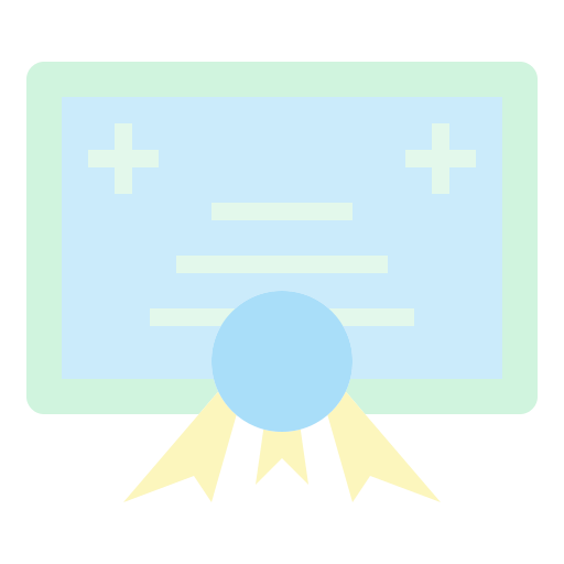 certificado icono gratis