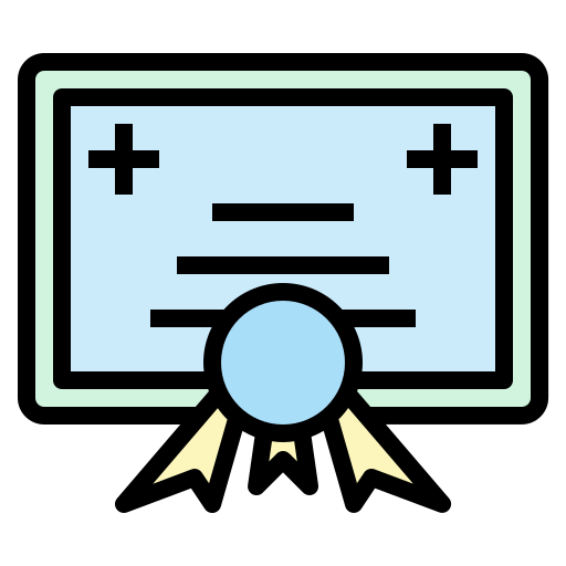 certificado icono gratis