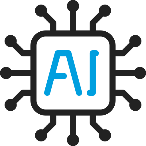 tecnología de inteligencia artificial icono gratis