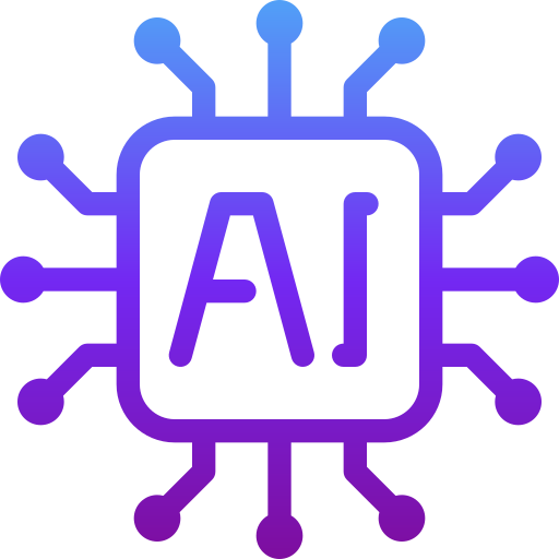 tecnología de inteligencia artificial icono gratis