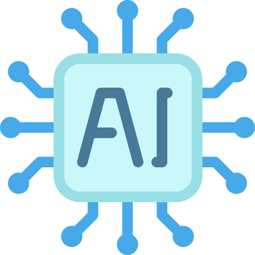 tecnología de inteligencia artificial icono gratis