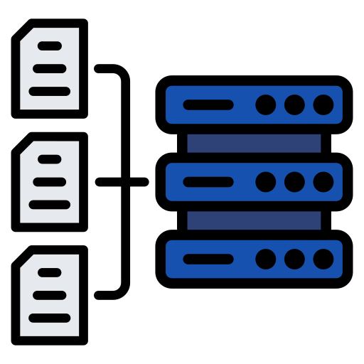 flujo de datos icono gratis