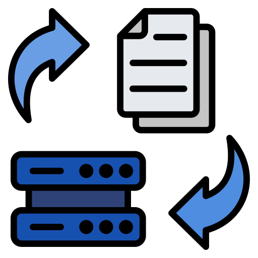 transformación de datos icono gratis