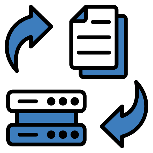 transformación de datos icono gratis