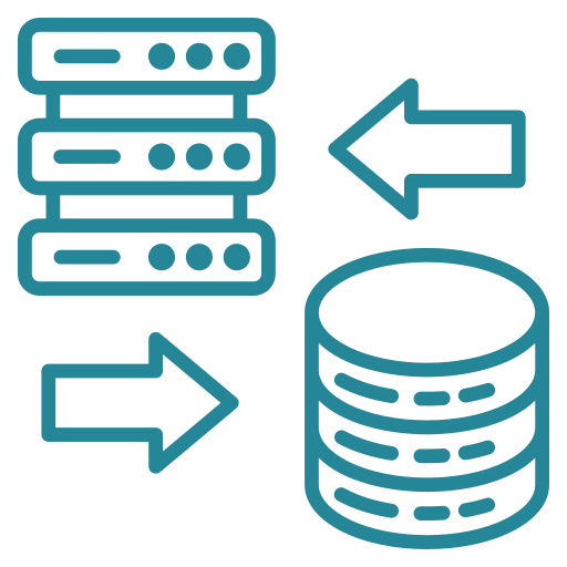 migración de datos icono gratis