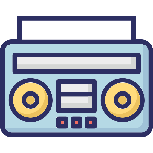 radio portátil icono gratis